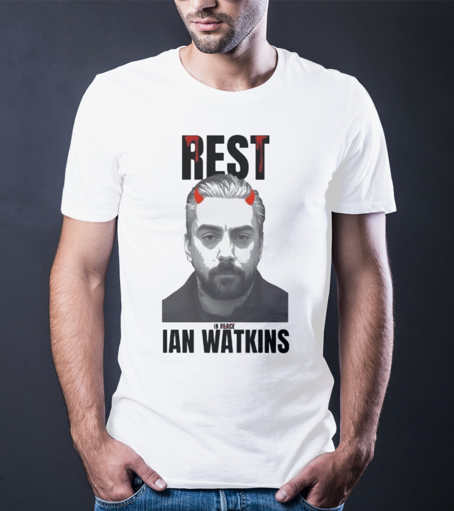 Rest In Peace Ian Watkins Devil Horns Image T-Shirt