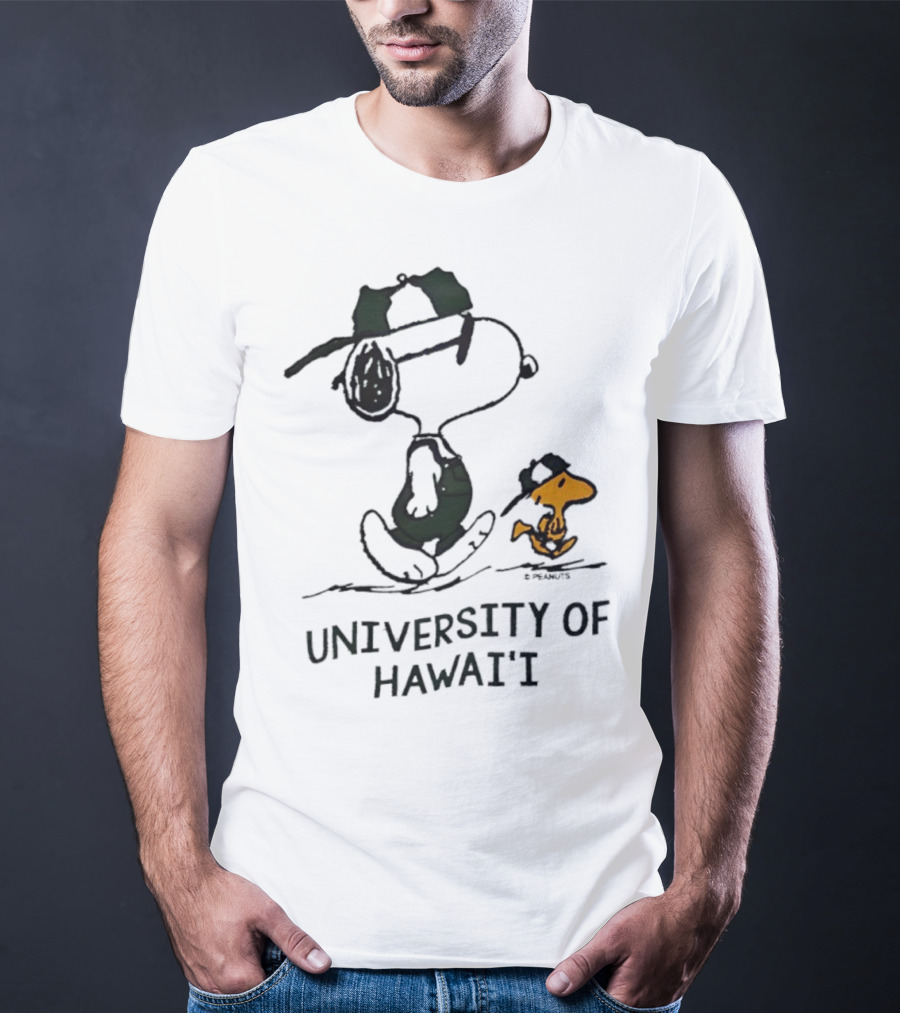 Snoopy And Woodstock University Of Hawai'i Adventure T-Shirt