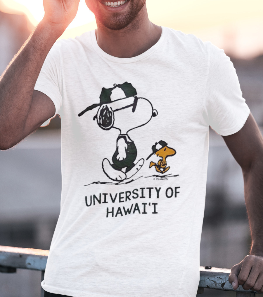 Snoopy And Woodstock University Of Hawai'i Adventure T-Shirt