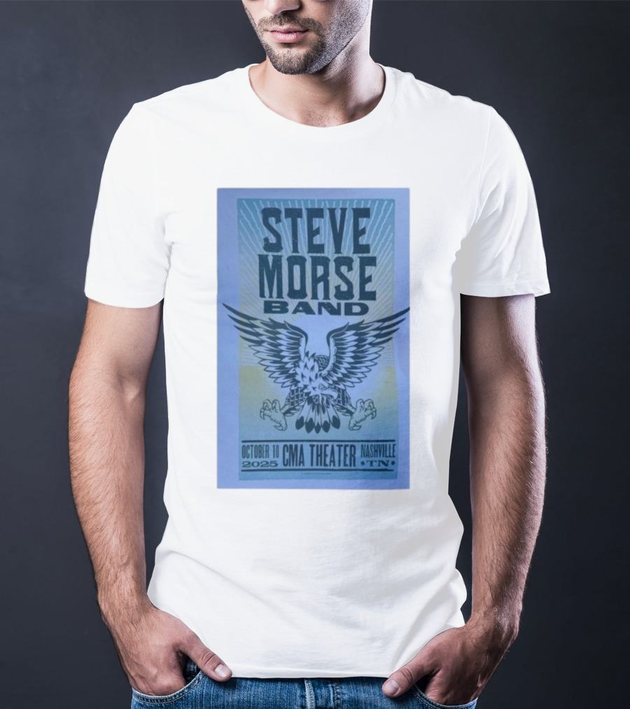 Steve Morse Band CMA Theater Nashville TN October 10 2025 Eagle Design T-Shirt