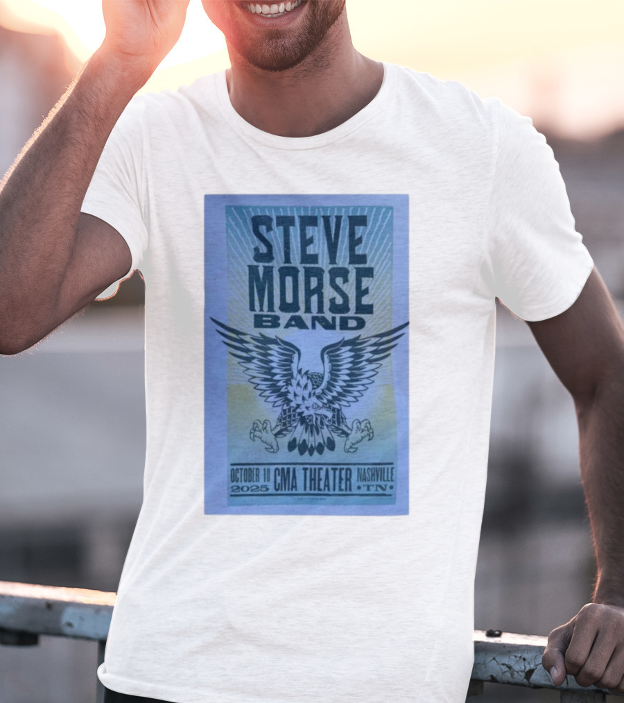 Steve Morse Band CMA Theater Nashville TN October 10 2025 Eagle Design T-Shirt