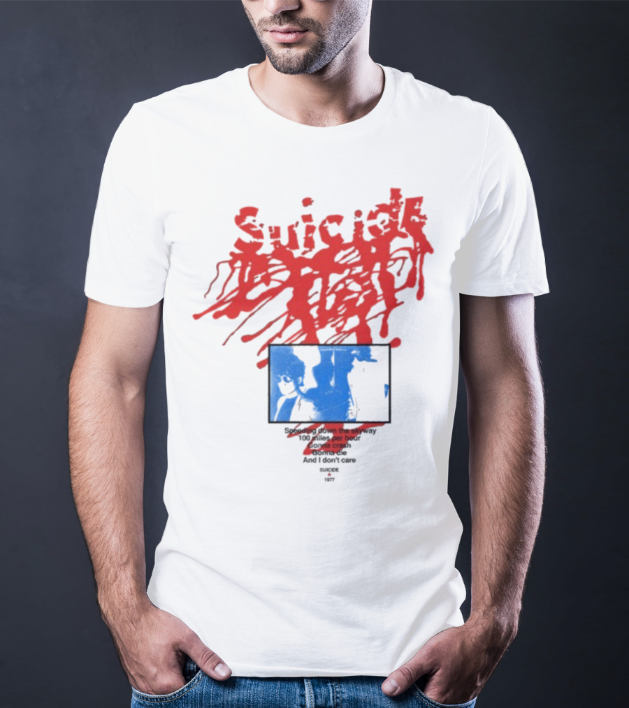 Suicide USA Rocket 1977 Speeding Down Skyway 100 Miles Per Hour Gonna Crash T-Shirt