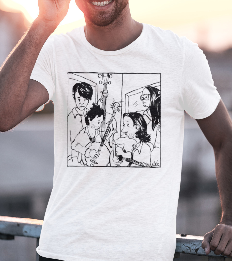 The Avett Brothers Seth Sketch Portrait T-Shirt