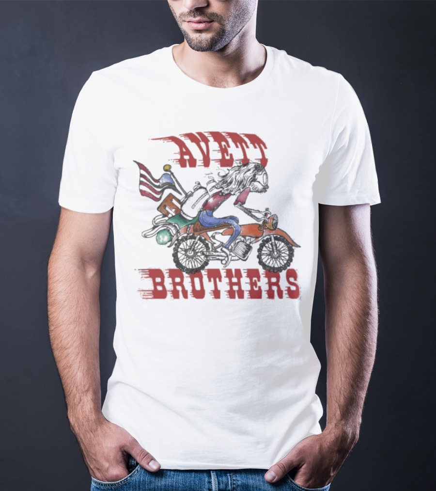 Avett Brothers Motorcycle American Flag Rider T-Shirt