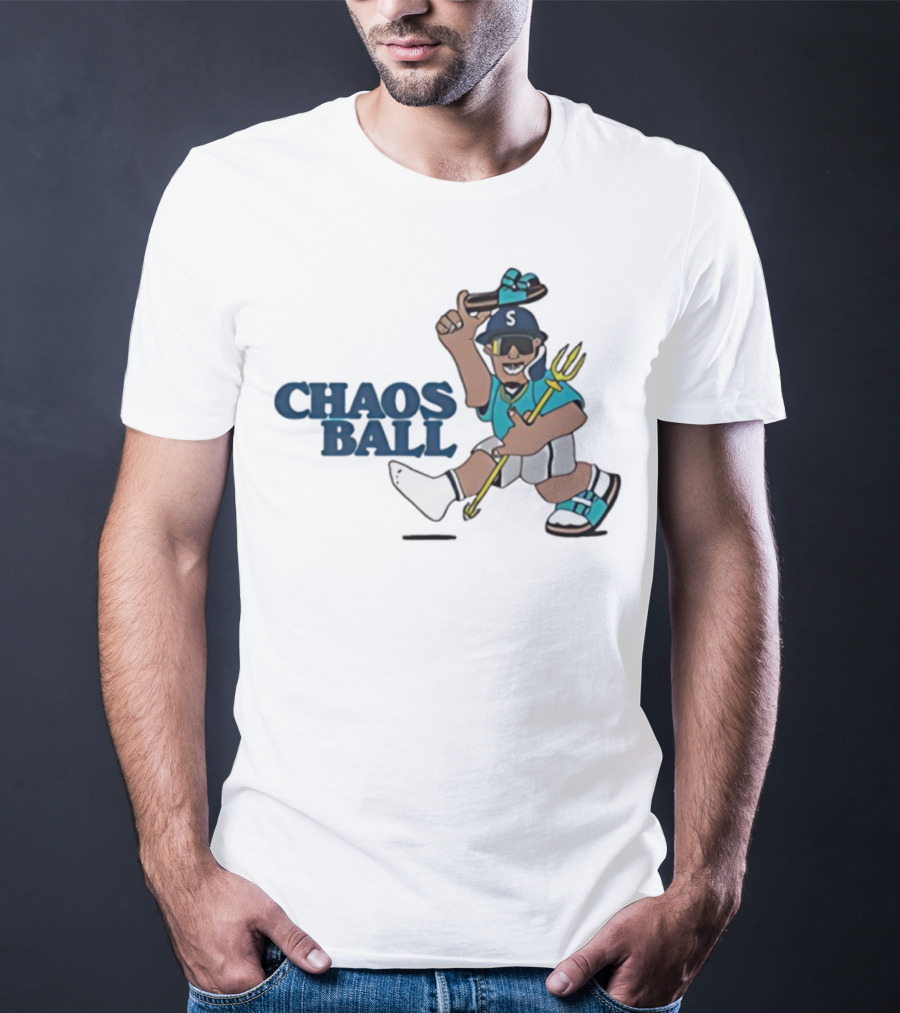 Trillblazin Chaos Ball Seattle Mariners Mascot Design T-Shirt