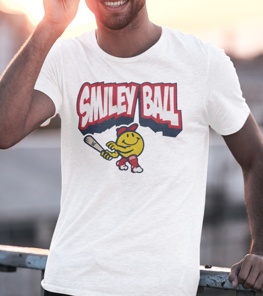 Worcester Red Sox Smiley Ball Baseball Character T-Shirt