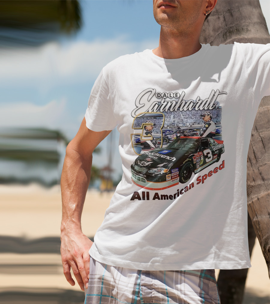 Dale Earnhardt Chevrolet Monte Carlo Number 3 Goodwrench NASCAR All American Speed T-Shirt