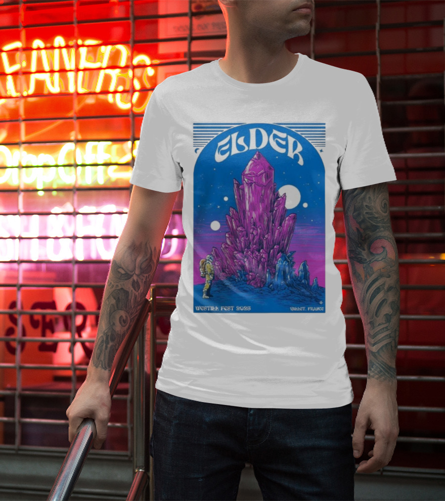 Elder Westill Fest 2025 Vallet France October 31 November 1 Cosmic Crystal Exploration Astronaut T-Shirt