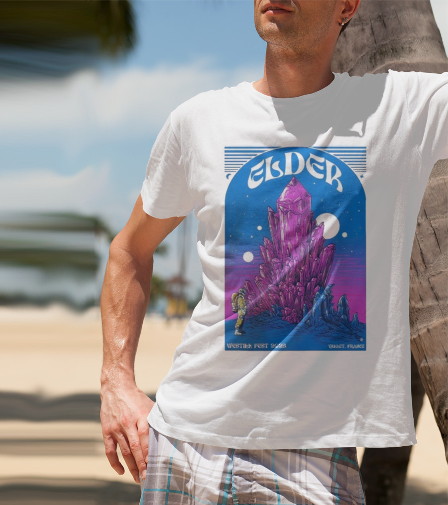 Elder Westill Fest 2025 Vallet France October 31 November 1 Cosmic Crystal Exploration Astronaut T-Shirt