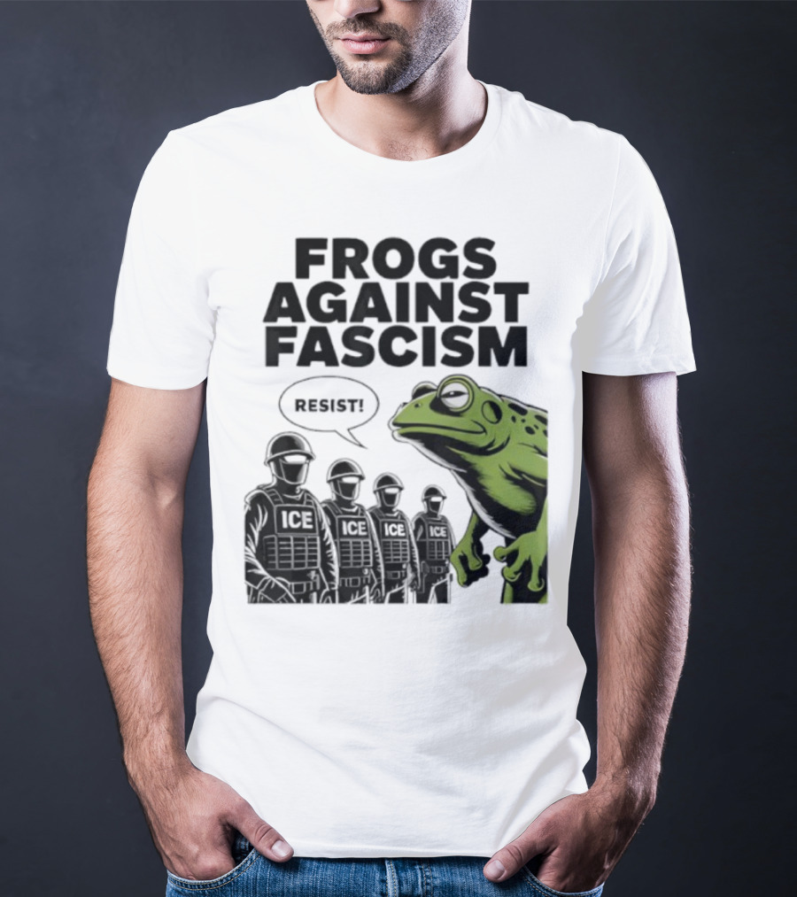 Frogs Against Fascism Resist No Kings USA 50501 T-Shirt