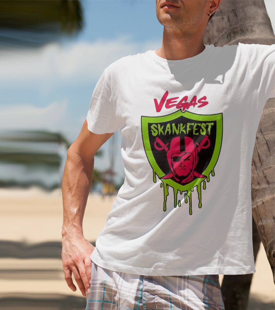 Vegas Skankfest Raiders Inspired Emblem T-Shirt