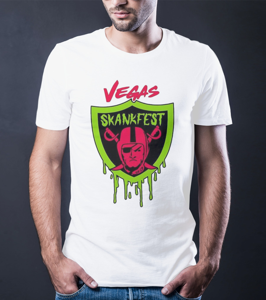 Vegas Skankfest Raiders Inspired Emblem T-Shirt