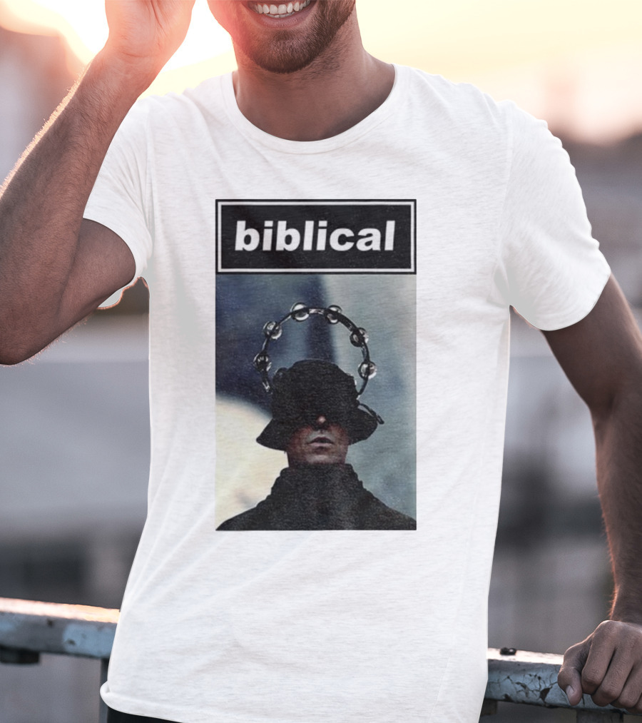 Biblical Liam Gallagher Tambourine Oasis Concert Music Lovers T-Shirt