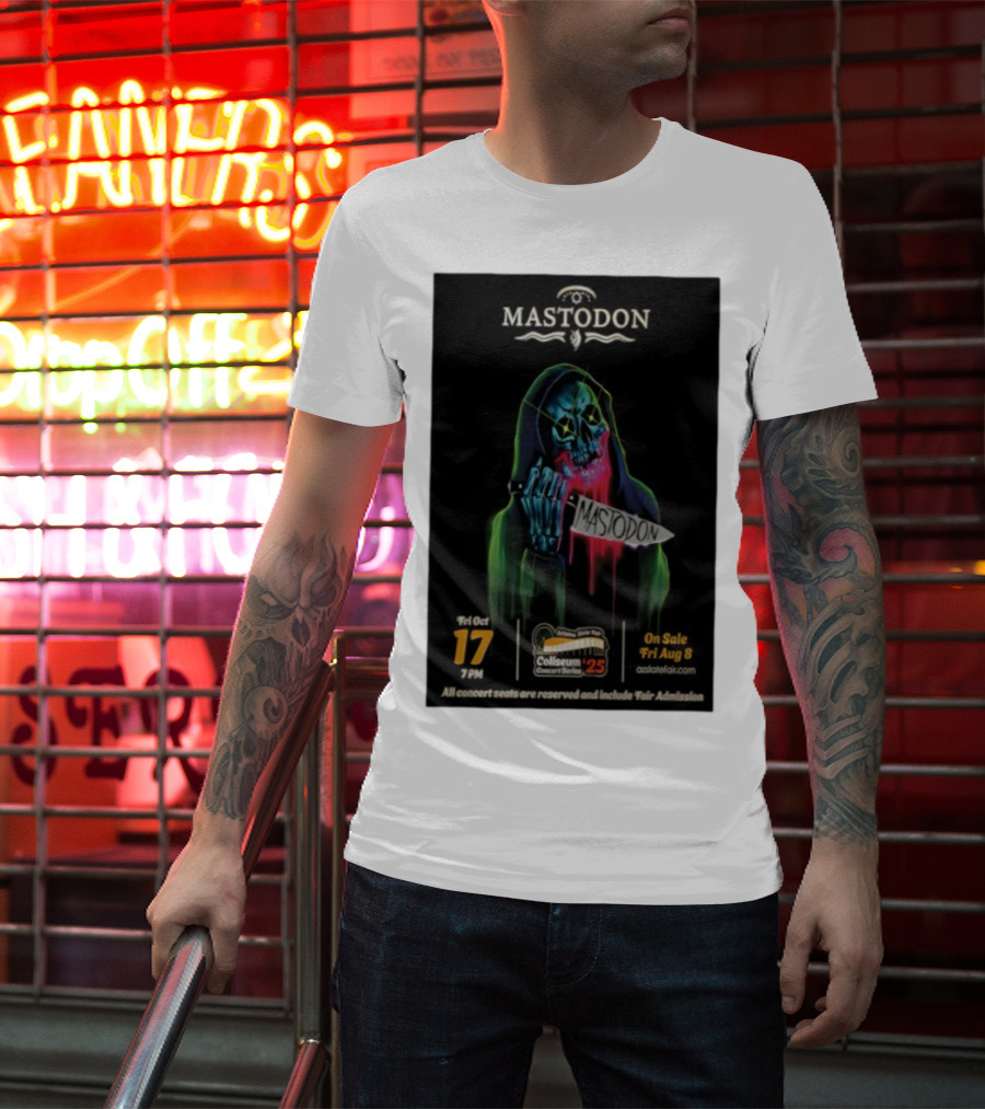 Mastodon Arizona State Fairgrounds 2025 Concert Series October 17 Coliseum T-Shirt
