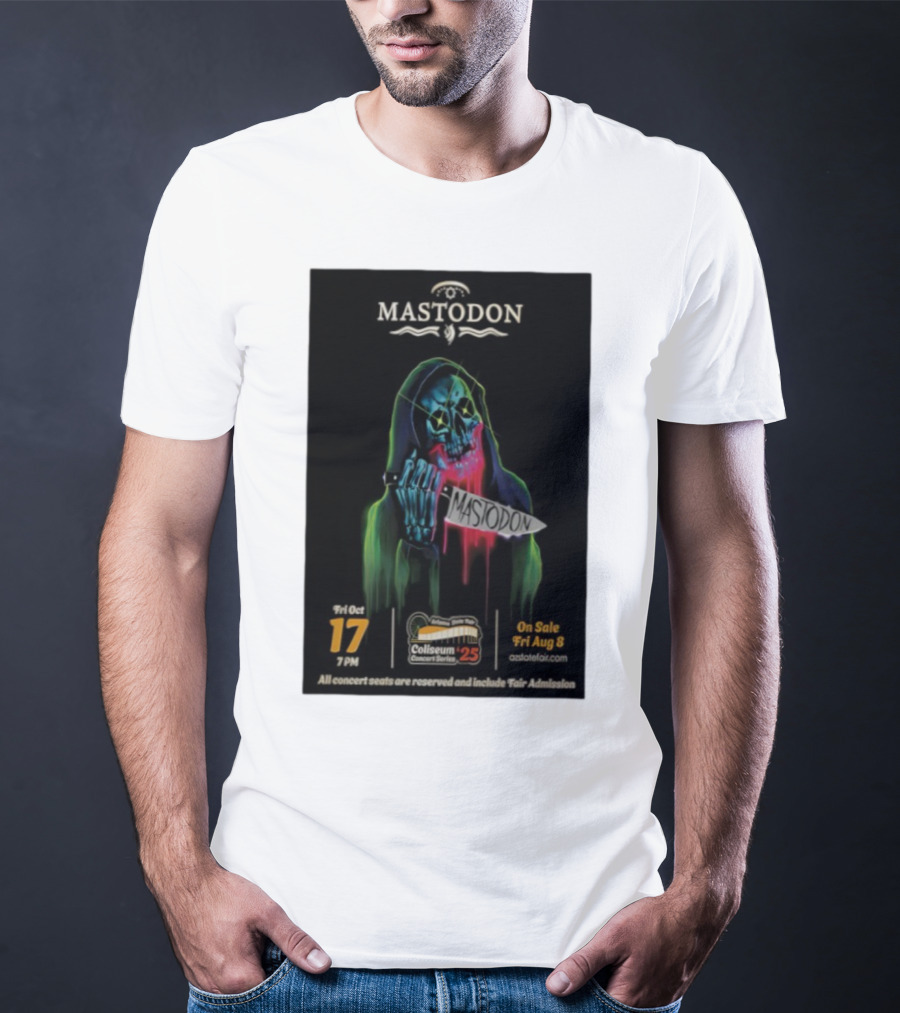 Mastodon Arizona State Fairgrounds 2025 Concert Series October 17 Coliseum T-Shirt