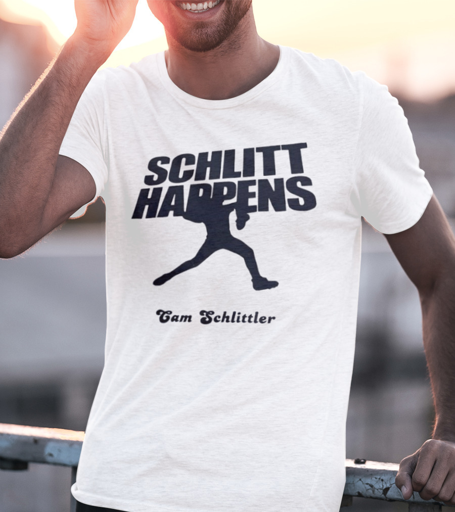 New York Baseball Schlitt Happens Cam Schlittler T-Shirt