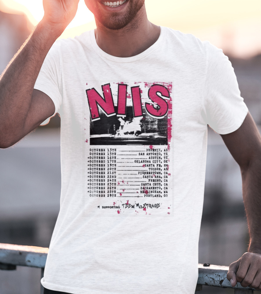 NIS October 2025 Tour San Diego Los Angeles Oakland Denver T-Shirt
