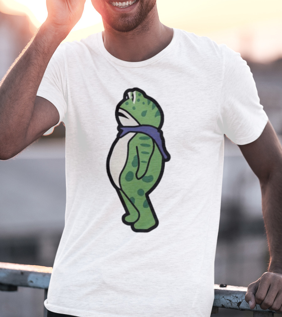 Portland Frog Protester Retro Funny Scarf T-Shirt