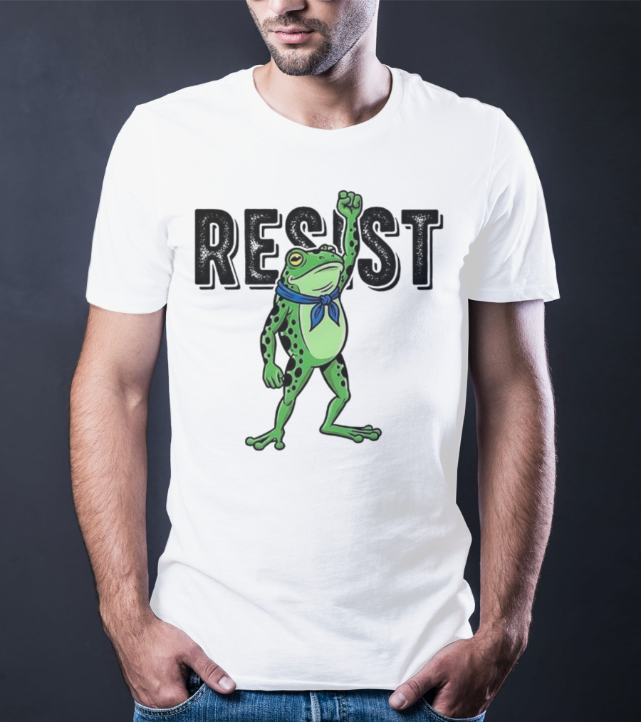 Portland Frog Resist Fist Bandana T-Shirt
