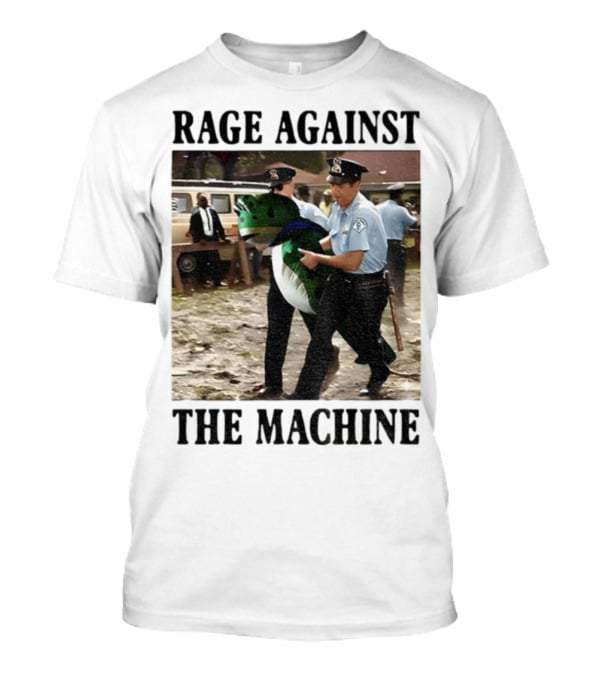 Rage Against The Machine Frog Police Scene Portland T-Shirt