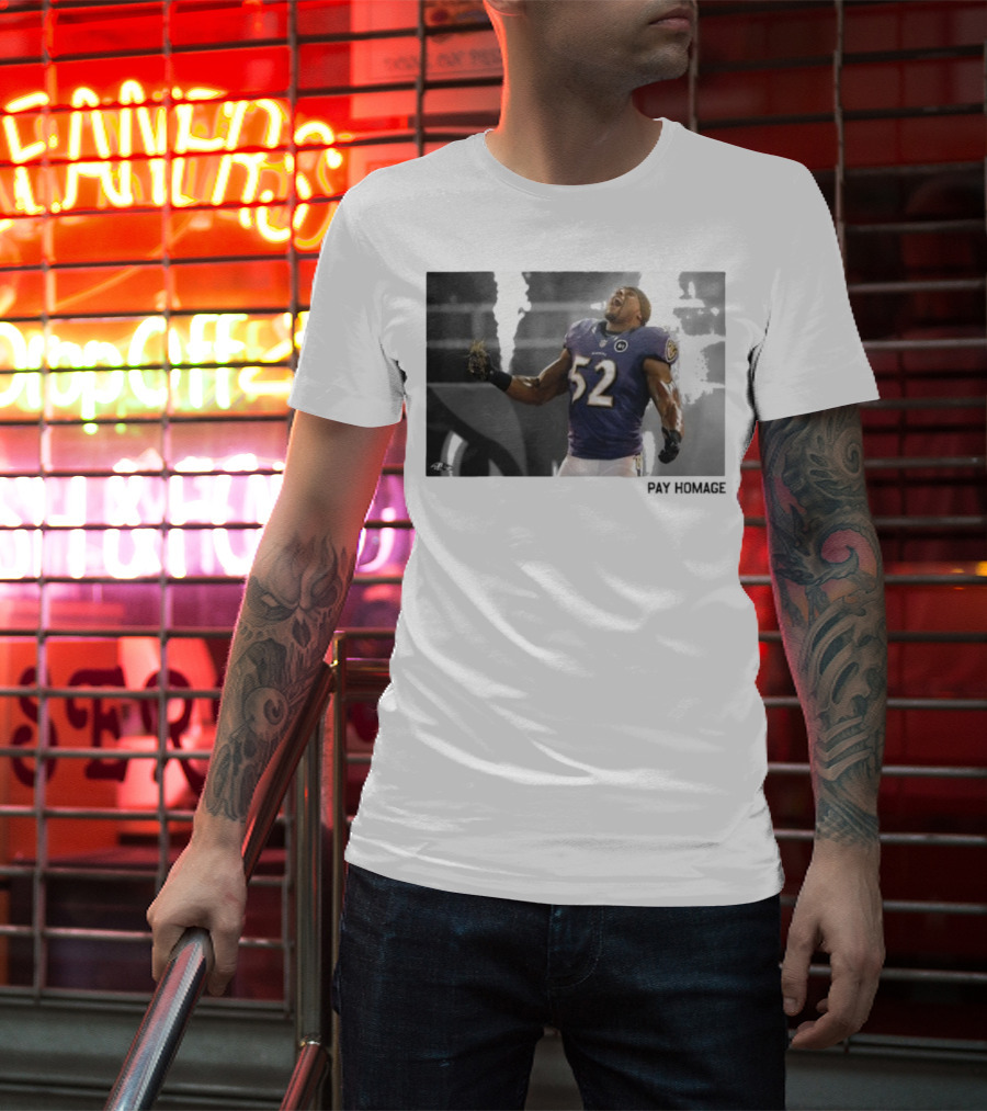 Ray Lewis Baltimore Ravens Legendary Passion NFL 52 T-Shirt