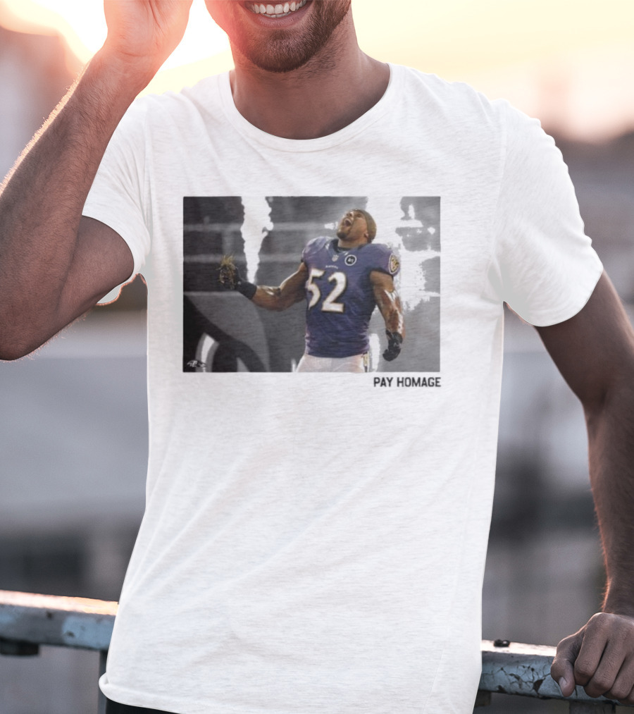 Ray Lewis Baltimore Ravens Legendary Passion NFL 52 T-Shirt