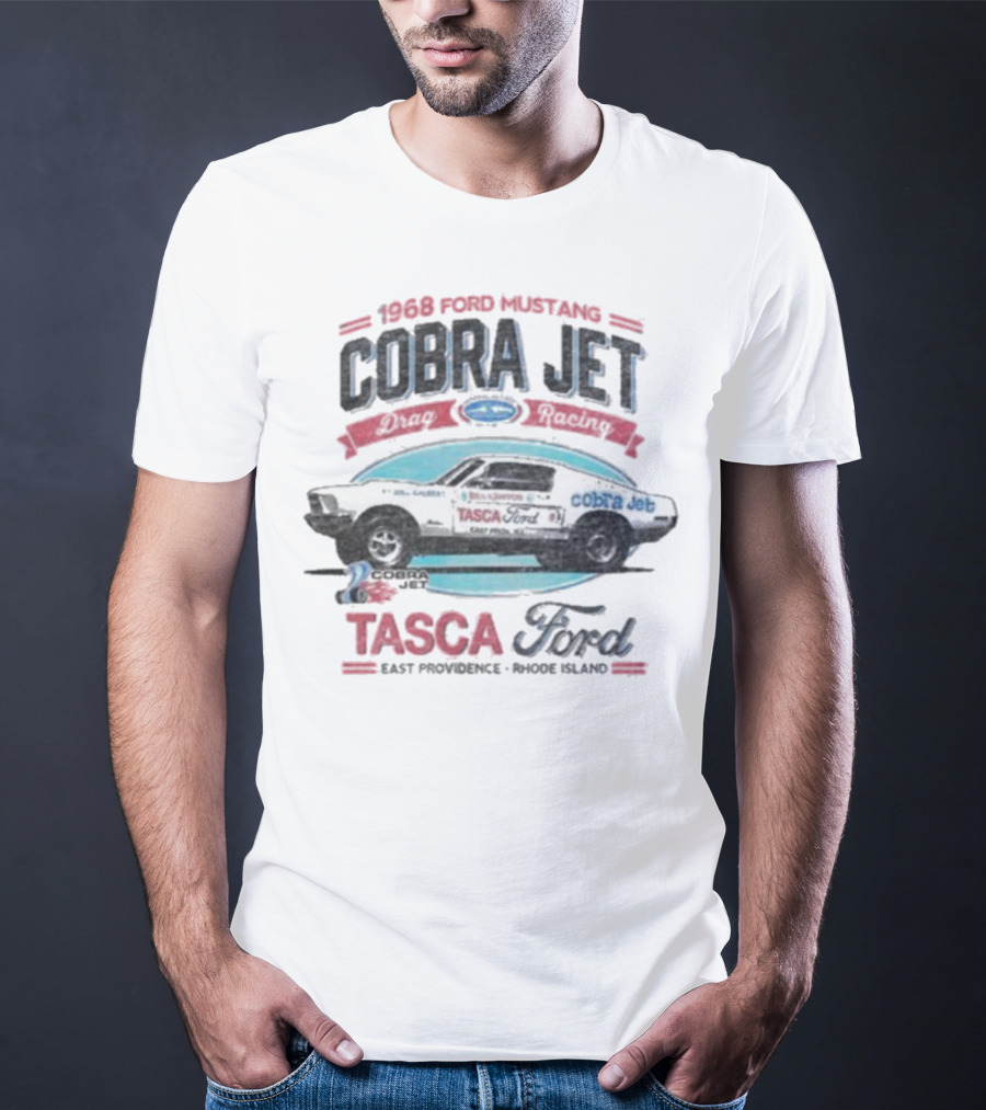 1968 Ford Mustang Cobra Jet Tasca Ford East Providence Rhode Island T-Shirt