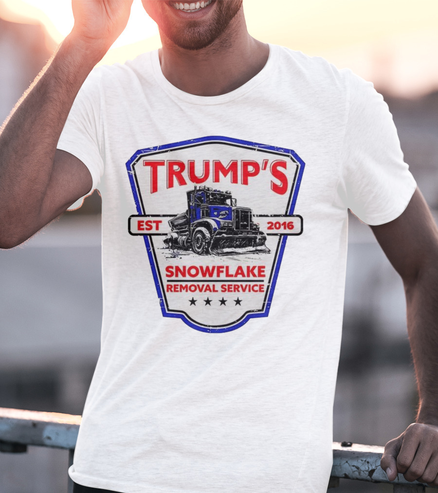 Trump’s Snowflake Removal Service EST 2016 Truck Shield T-Shirt