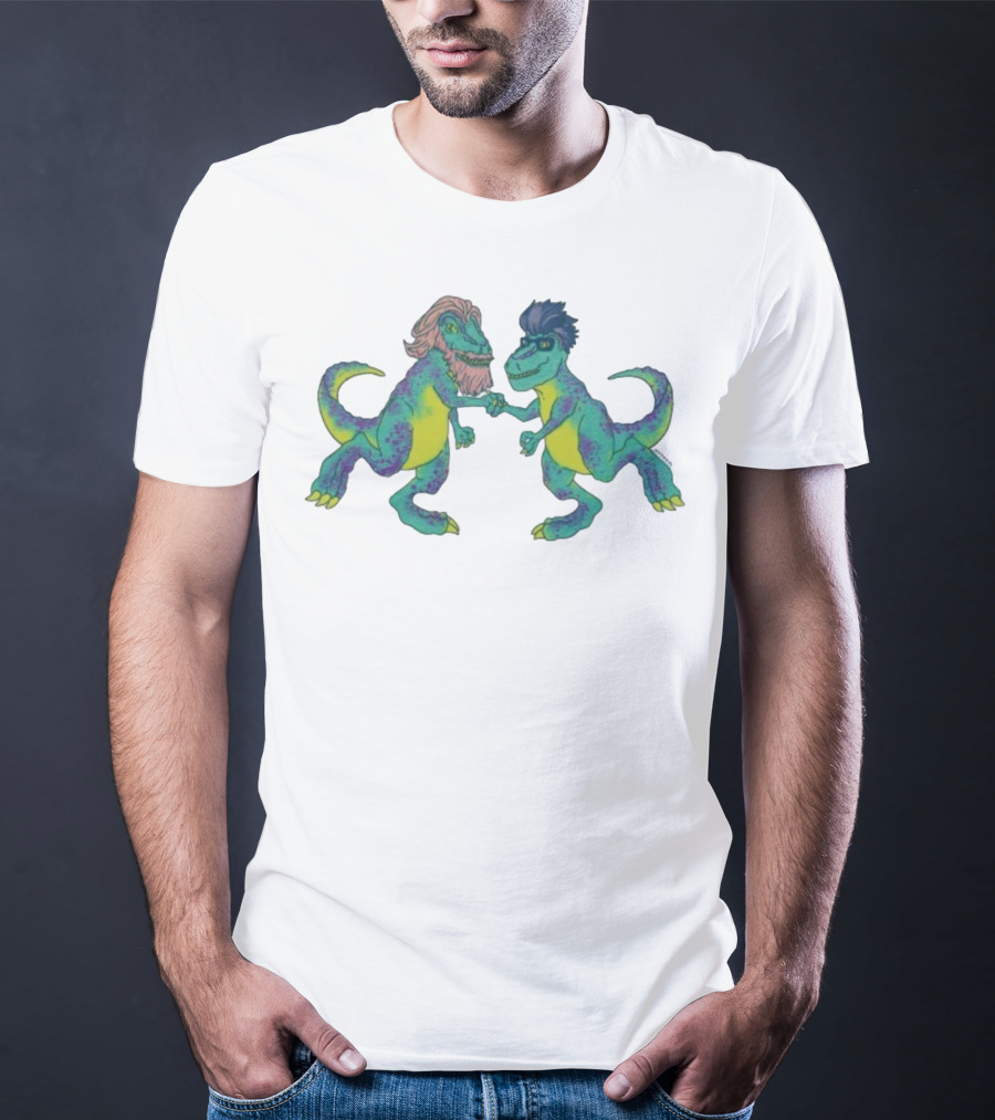Tyrannosaurus Rhett & Link Dinosaur Handshake T-Shirt