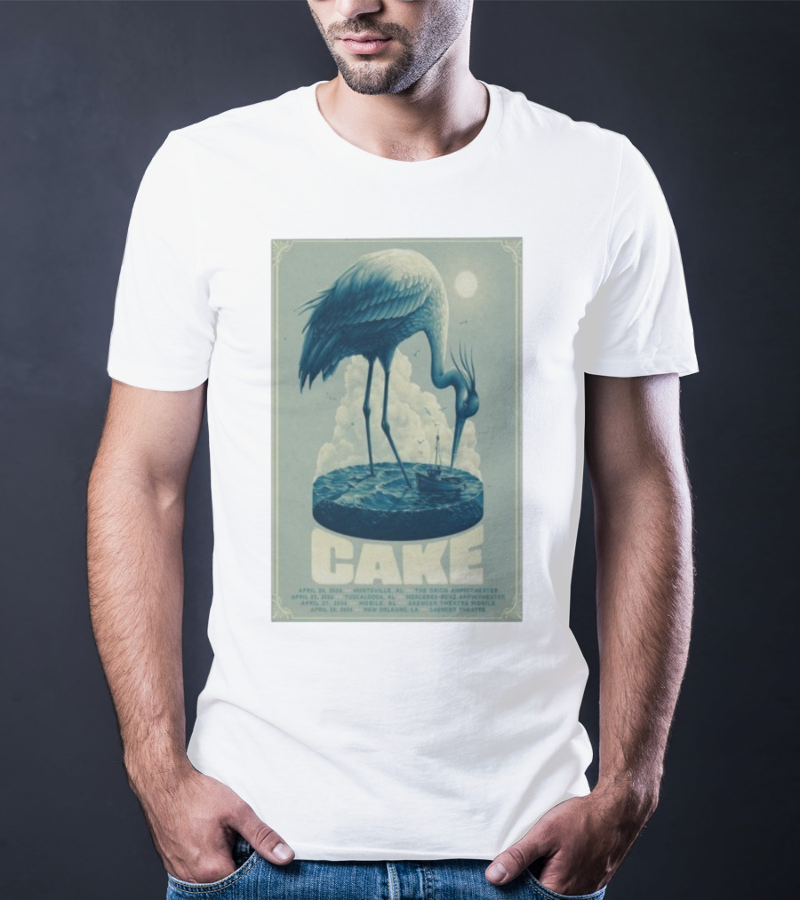 Cake Show 2026 Tour Alabama Louisiana Huntsville Tuscaloosa Mobile New Orleans Saenger Theatre Mercedes-Benz Orion Amphitheater T-Shirt
