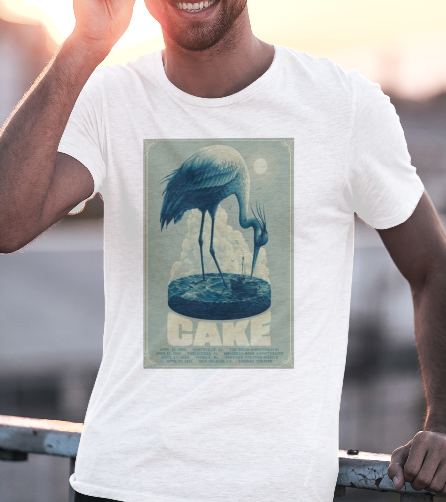 Cake Show 2026 Tour Alabama Louisiana Huntsville Tuscaloosa Mobile New Orleans Saenger Theatre Mercedes-Benz Orion Amphitheater T-Shirt
