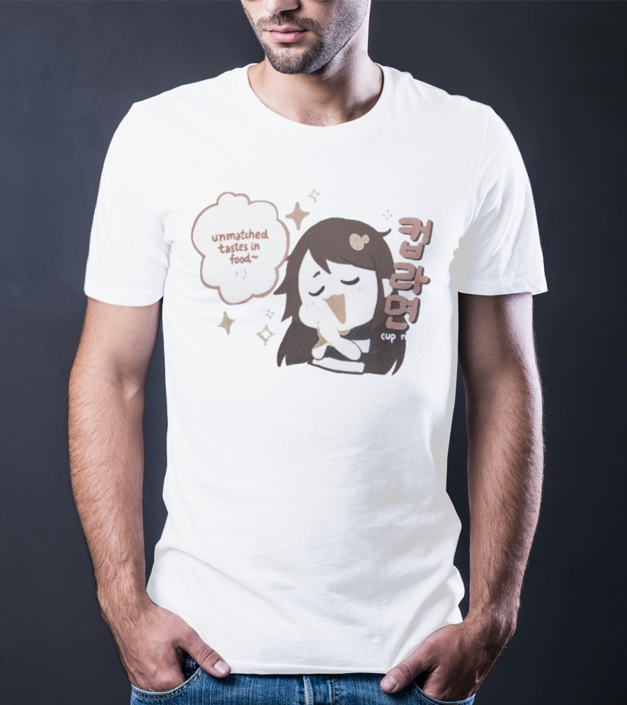 Emirichu Cup Noodles Unmatched Tastes In Food Cute Character Style T-Shirt