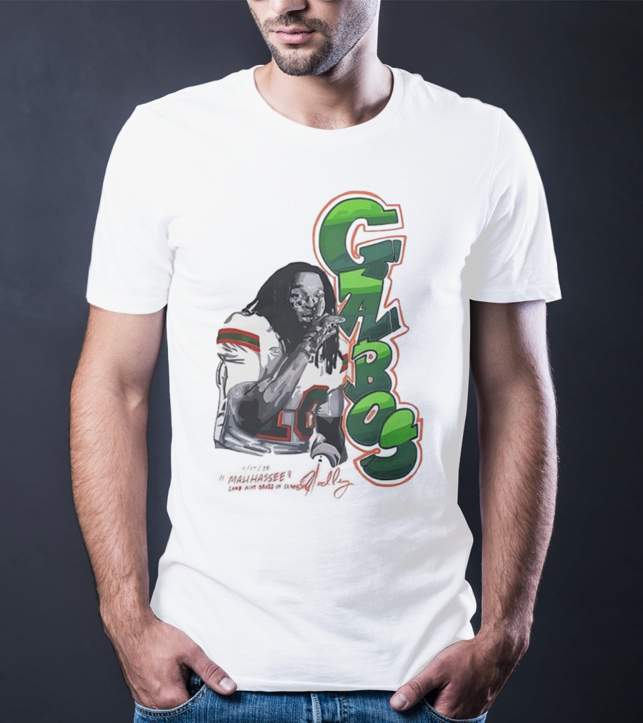 Malachi Toney Gabos Miami Hurricanes Malihassee Signature T-Shirt