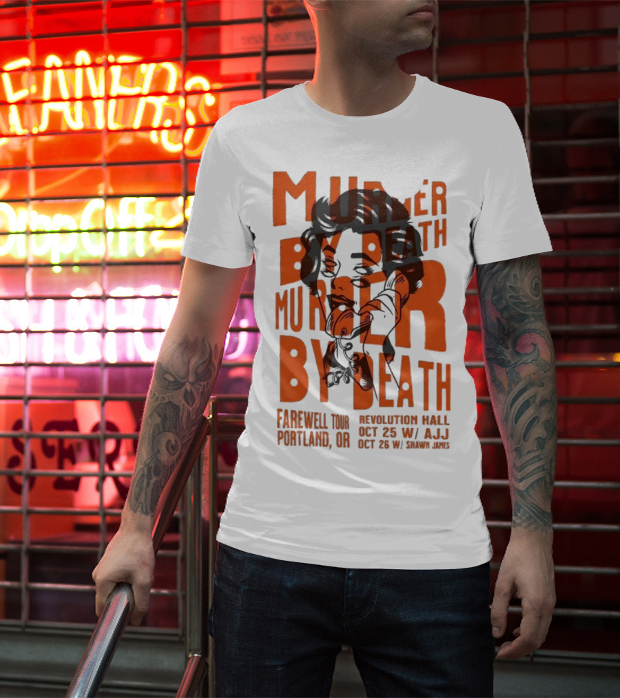 Murder By Death Farewell Tour Portland Revolution Hall Oct 23 24 2025 T-Shirt