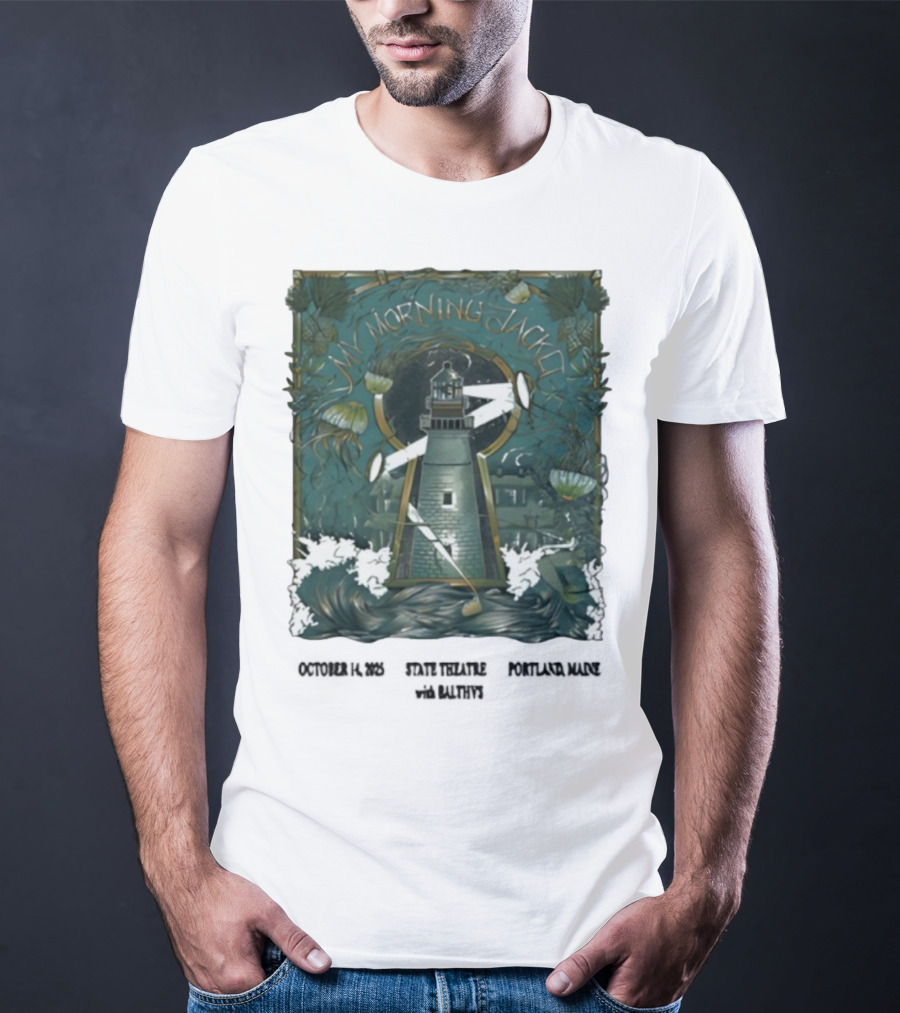My Morning Jacket Lighthouse Portland ME October 2025 T-Shirt