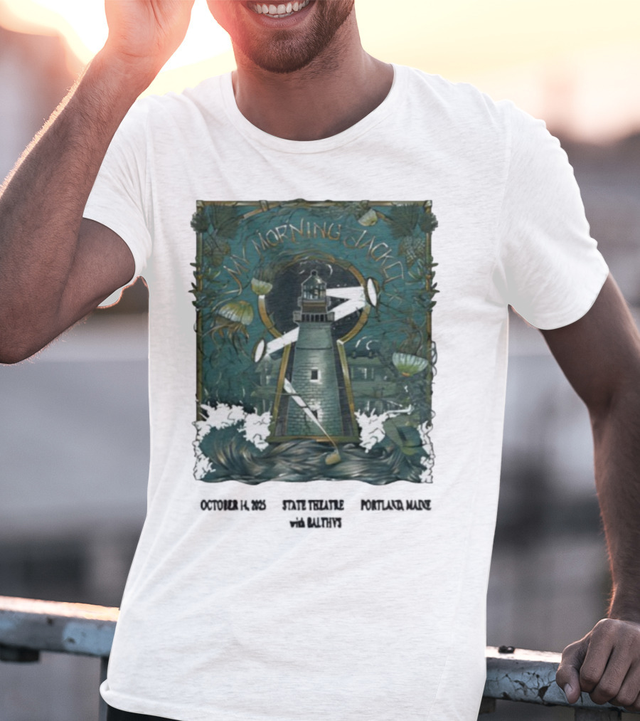 My Morning Jacket Lighthouse Portland ME October 2025 T-Shirt