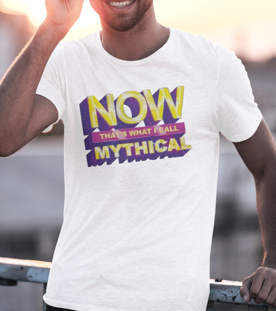 NOW That’s What I Call Mythical Retro 3D Text Style T-Shirt