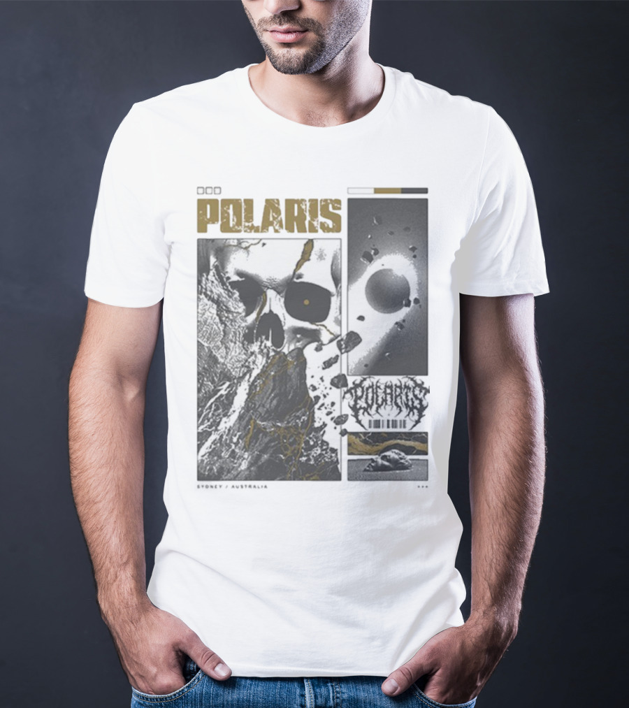 Polaris Kintsugi Skull Eclipse Aesthetic T-Shirt