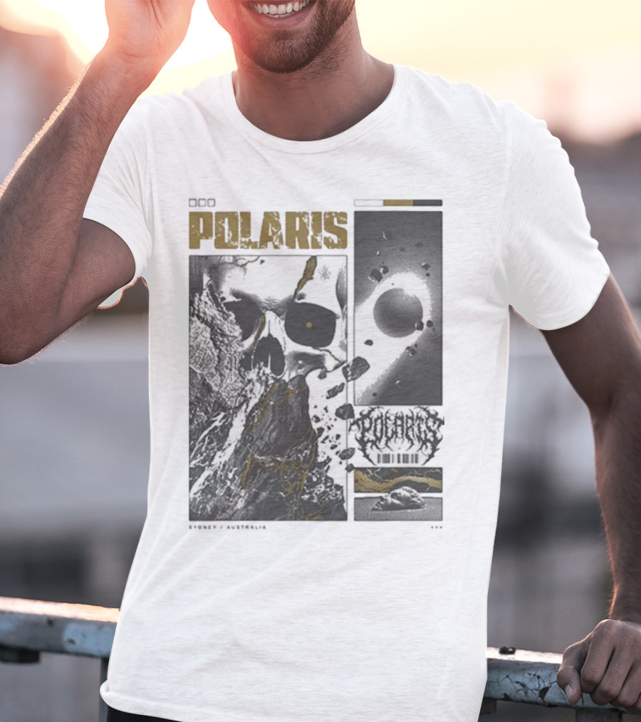 Polaris Kintsugi Skull Eclipse Aesthetic T-Shirt