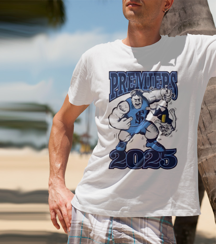 Sturt Football Club Premiers 2025 Mascot Victory Image T-Shirt