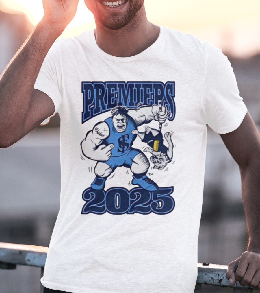 Sturt Football Club Premiers 2025 Mascot Victory Image T-Shirt