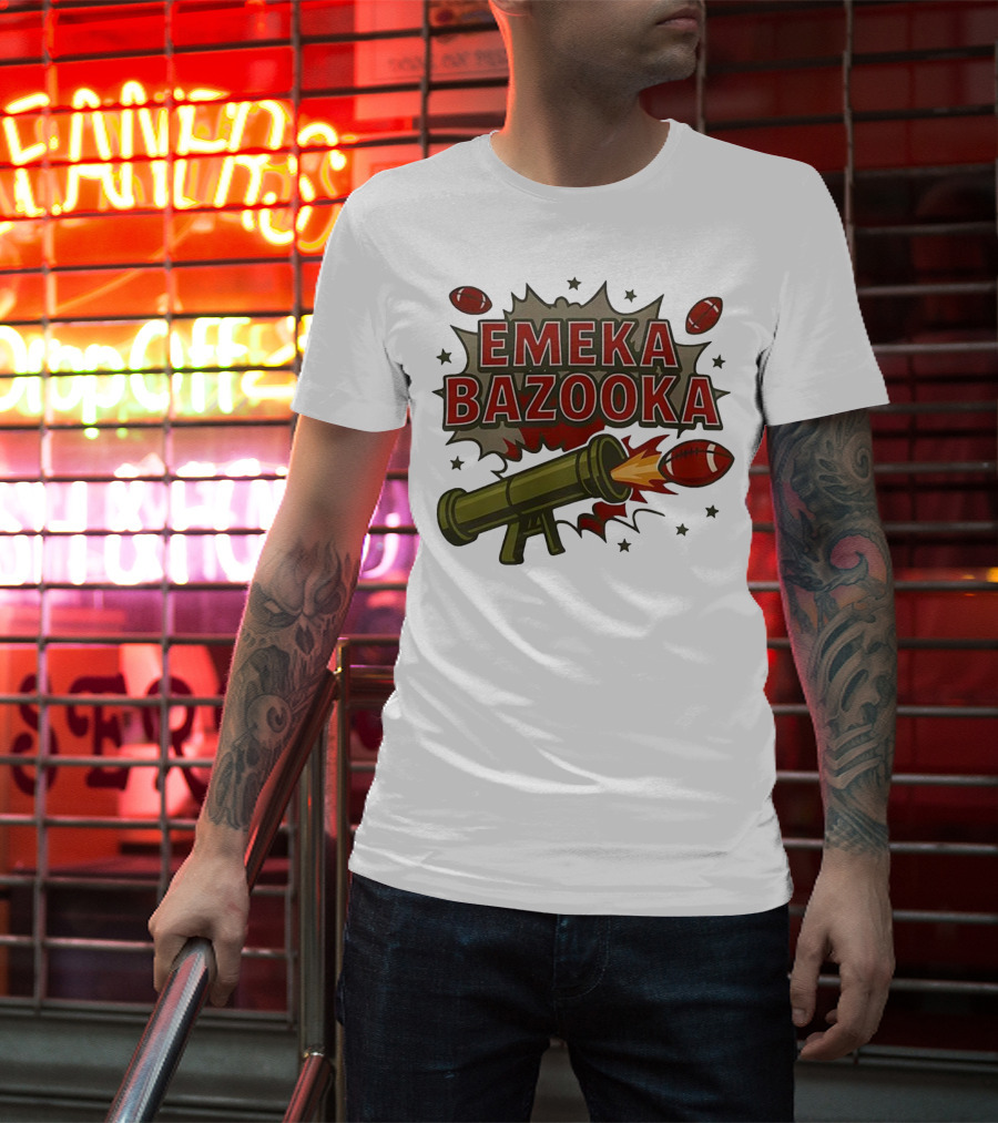 Tampa Bay Buccaneers Emeka Bazooka Football Blast T-Shirt