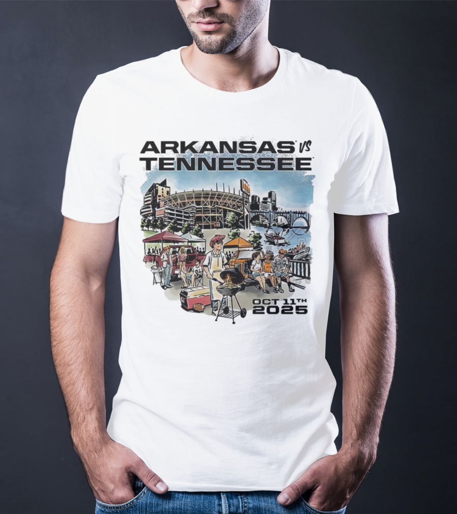 Arkansas Tennessee Tailgate Scene Neyland Stadium October 11th 2025 T-Shirt