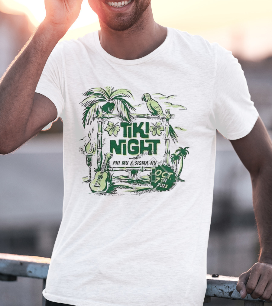 University Of Mississippi Phi Mu Tiki Night Oct 17 2015 T-Shirt