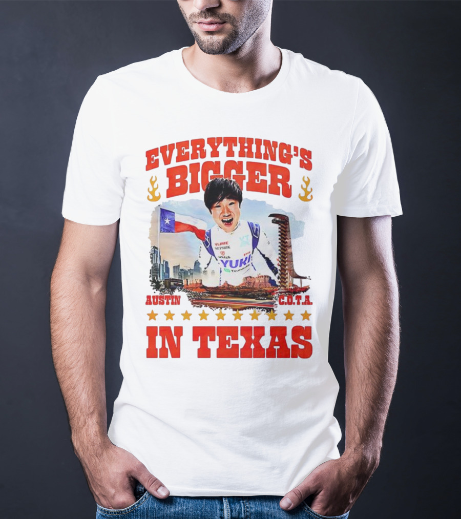 Tsunoda Yuki Everything's Bigger Austin COTA Texas T-Shirt