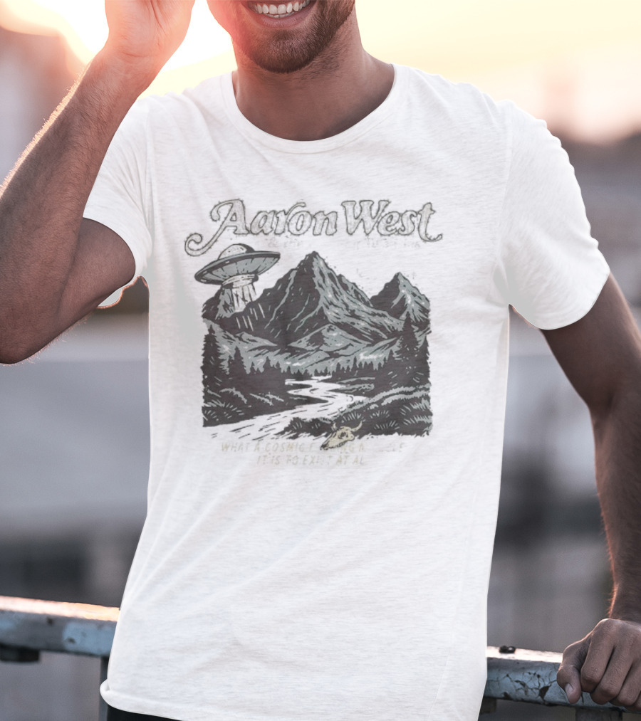 Aaron West And The Roaring Twenties What A Cosmic Miracle It Is To Exist At All UFO Scene T-Shirt