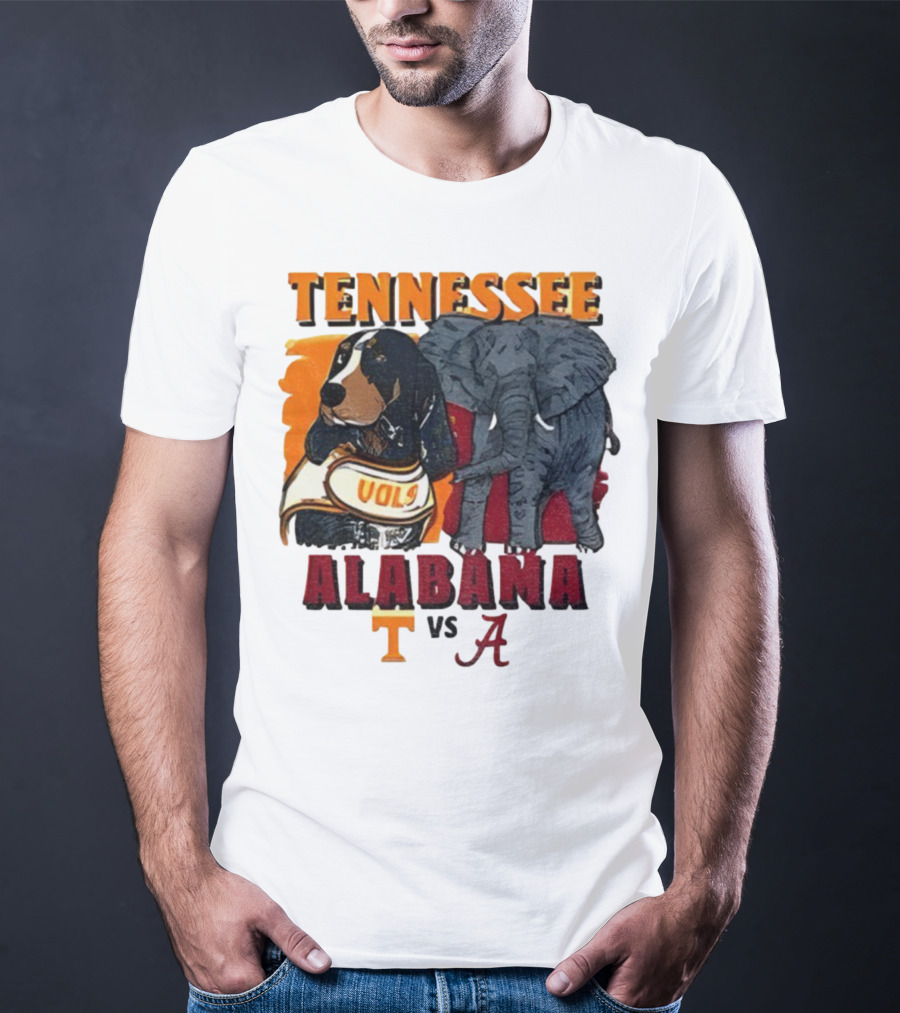 Tennessee Alabama Vols Vs Crimson Tide Mascots Third Saturday October 18 2025 T-Shirt
