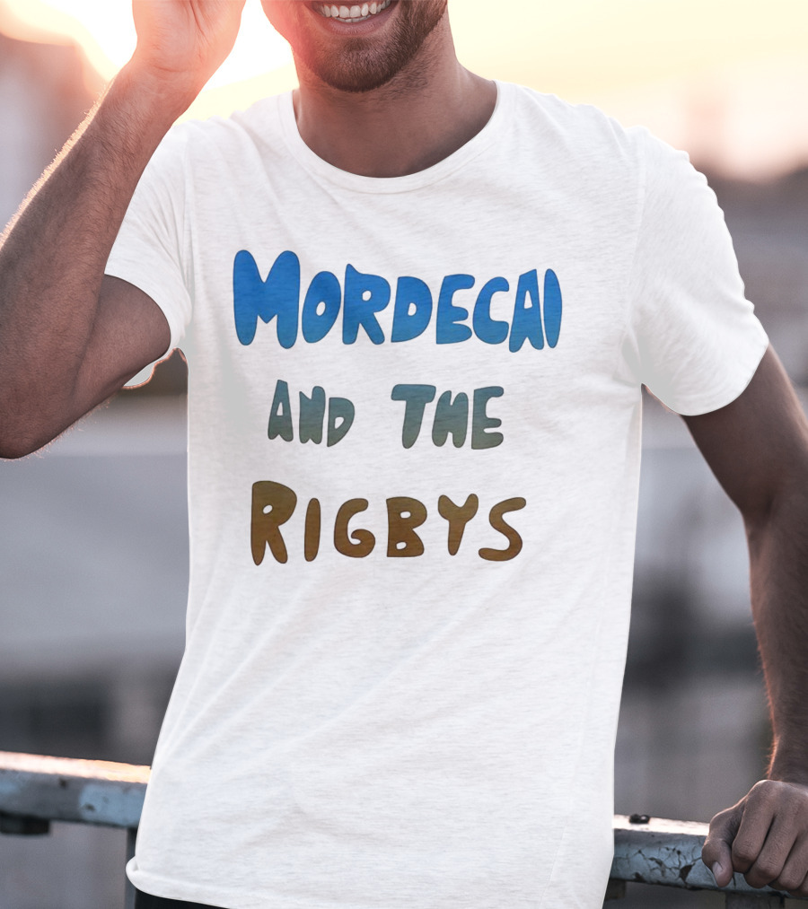 Mordecai And The Rigbys Regular Show Cartoon Character T-Shirt