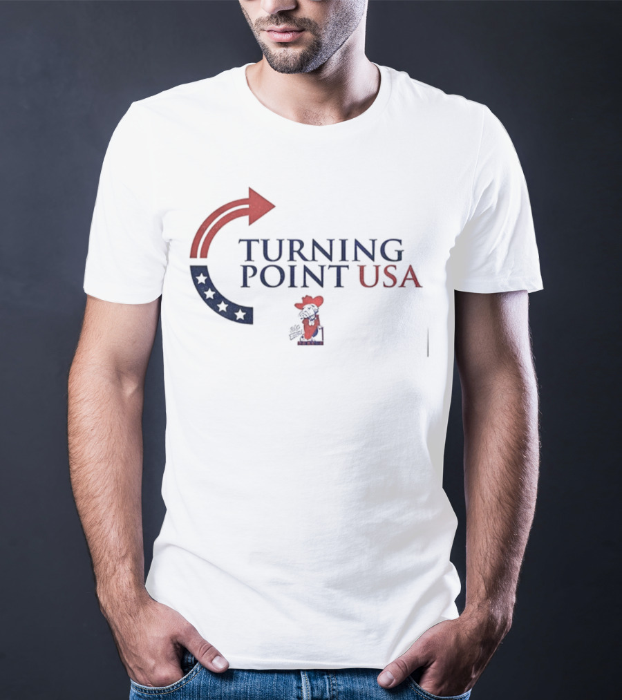 Turning Point USA Ole Miss Rebels Colonel Reb T-Shirt