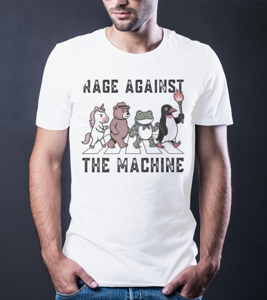 Rage Against The Machine Portland Frog Animal Walking Anti-ICE T-Shirt